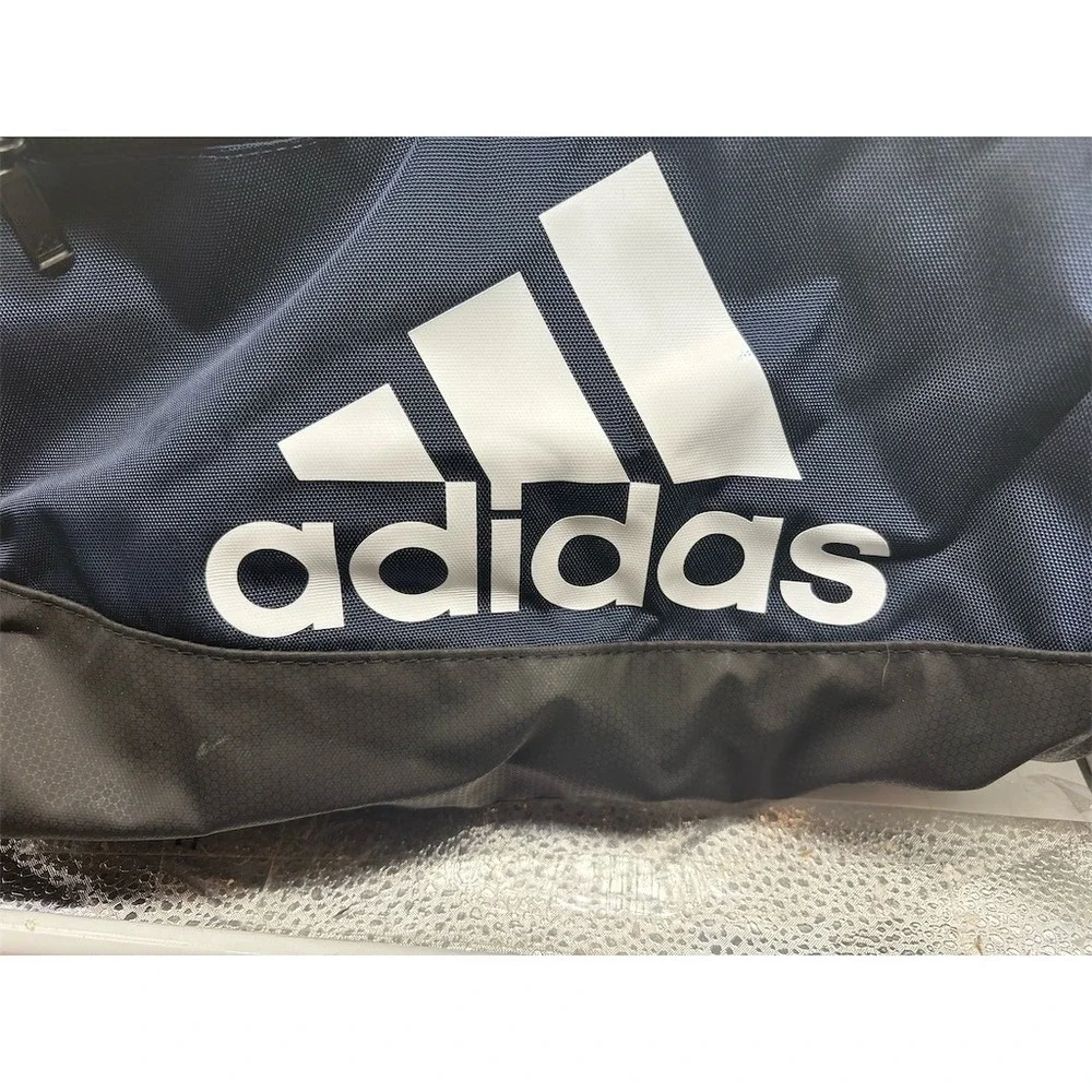 adidas Columbus Blue Jackets CBJ5th Duffel Bag Navy Black Water Resistant